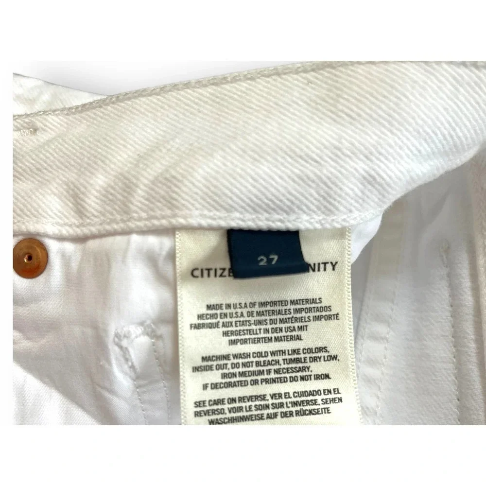 Citizens of Humanity MARLEE White Denim Relaxed Taper Jeans | Sz 27 - Picture 8 of 11